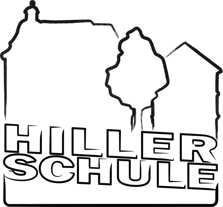 Die Schule als Strichzeichnung